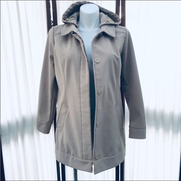 Isaac Mizrahi Jackets & Blazers - Isaac Mizhari Live! Soft Shell Zipper Hooded Coat